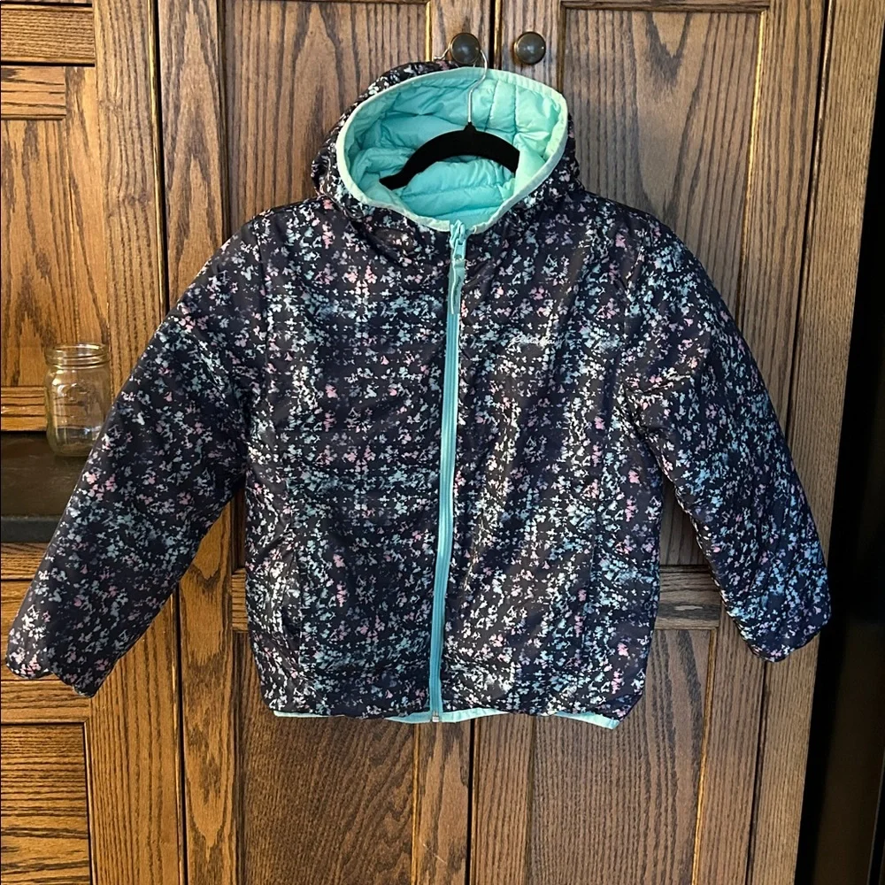 Eddie Bauer Kids Reversible Puffer Jacket Waterproof Quilted Down Coat